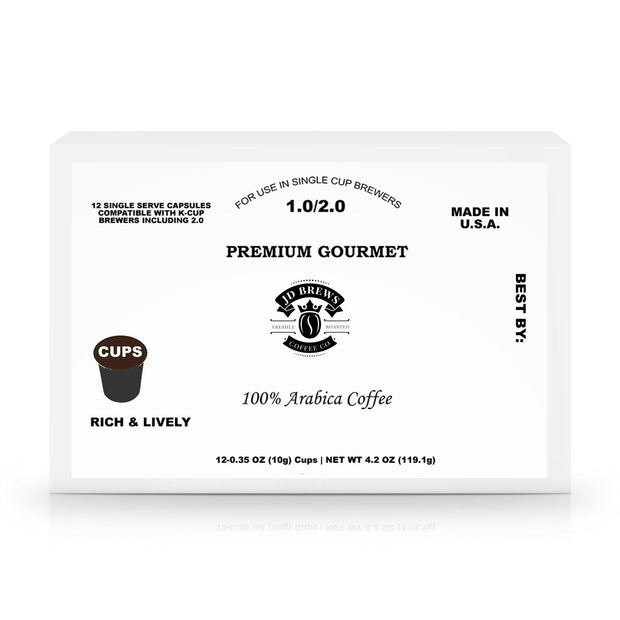 12 Pack Single Serve Coffee Capsules - JD Brews Coffee Company